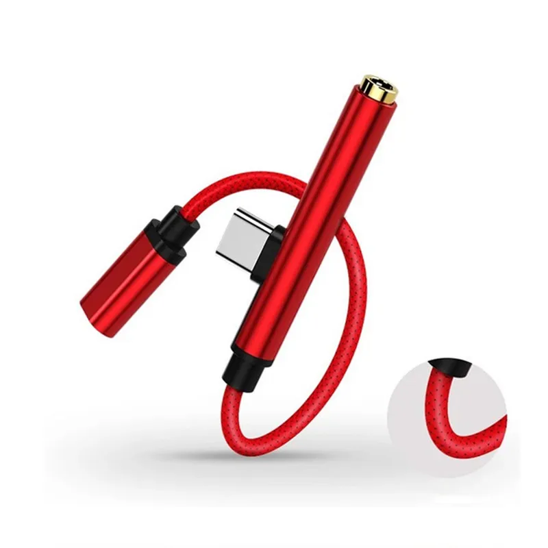 Тип usb C до 3 5 мм Aux аудио конвертер USB зарядки адаптер раздельный кабель для
