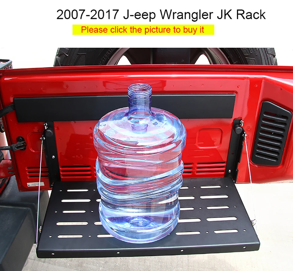 SHINEKA задние стойки для Jeep Wrangler JL Металлическая Автомобильная задняя дверь багажника полка для хранения для Jeep JL Wrangler аксессуары