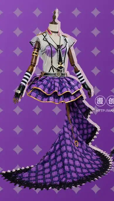 Aqours Love Live Sunshine Chika Riko Kanan Dia You Yoshiko панк-рок набор всех членов униформы косплей костюм - Цвет: Ohara Mari