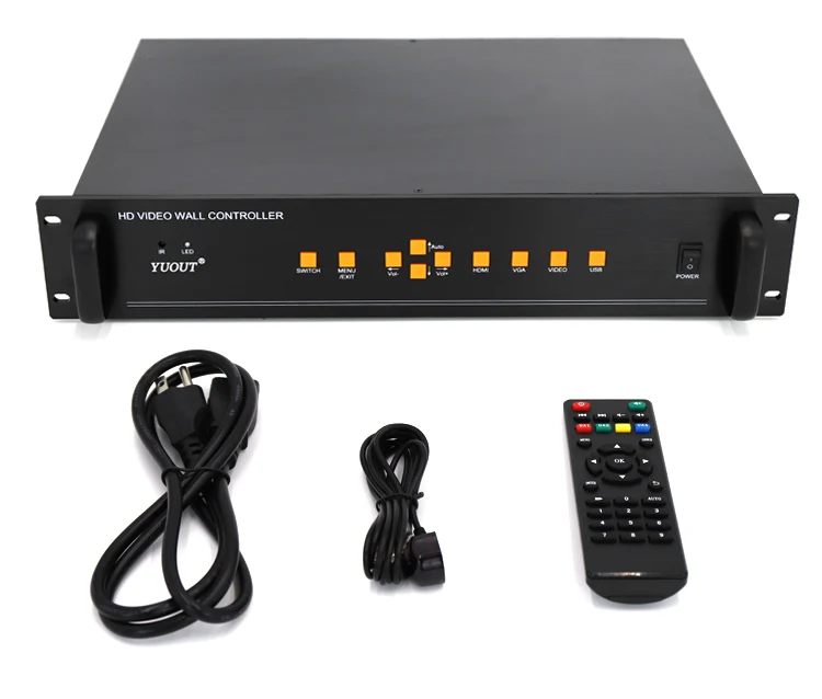 YUOUT YD VD14 HDMI видеоконтроллер Настенный 3x3 2x2 14 каналов HDMI/VGA/AV видеопроцессор