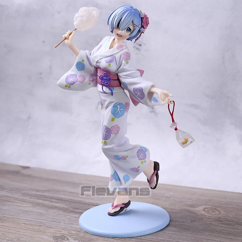 

RE: Zero Начальная жизнь в другом мире Rem Yukata Ver. ПВХ фигурка Коллекционная модель игрушки