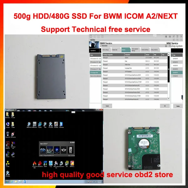 2019 9 для BMW ICOM A2 программное обеспечение ISTA D 4 18 P 3 66 Expert mode последний Next HDD 500 GB/480g SSD