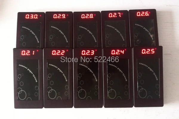 Беспроводная Гостевая пейджинговая система с зуммером для ресторана тонкий