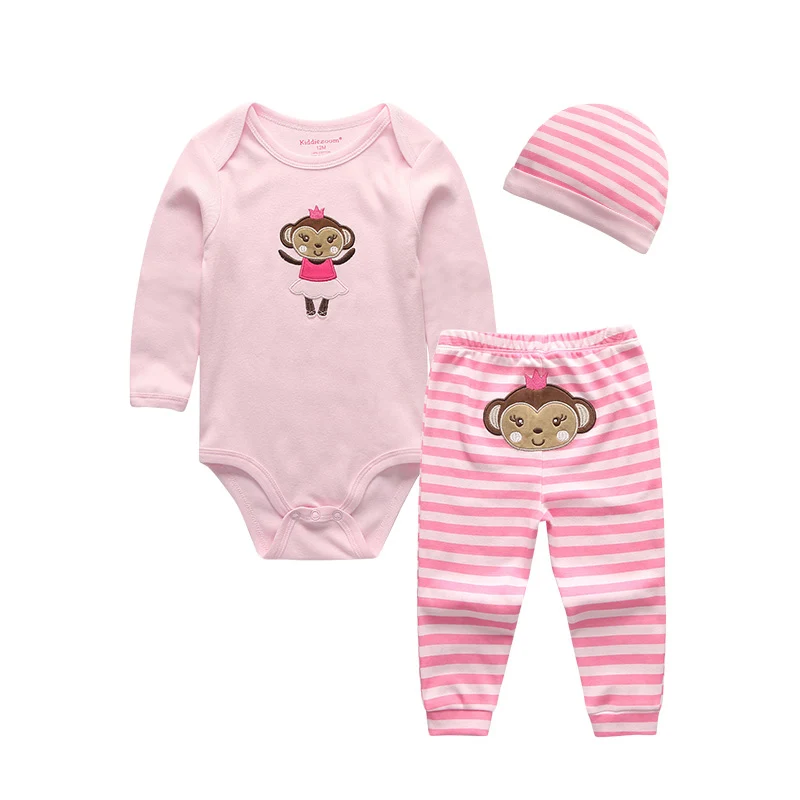 baby girls clothes09 Унисекс, 3 шт./партия, хлопковые комбинезоны для детей, одежда для новорожденных мальчиков и девочек, лонгслив под змеиную кожу, детские комбинезоны - Цвет: baby girls clothes09