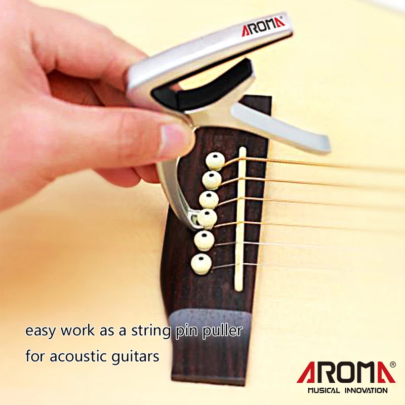 Aroma Tool Kit Guitar Bass Clip Chromatic Tuner AT3B + Quick Change Capo AC2 for 6-string Guitarra Parts Accessories | Спорт и