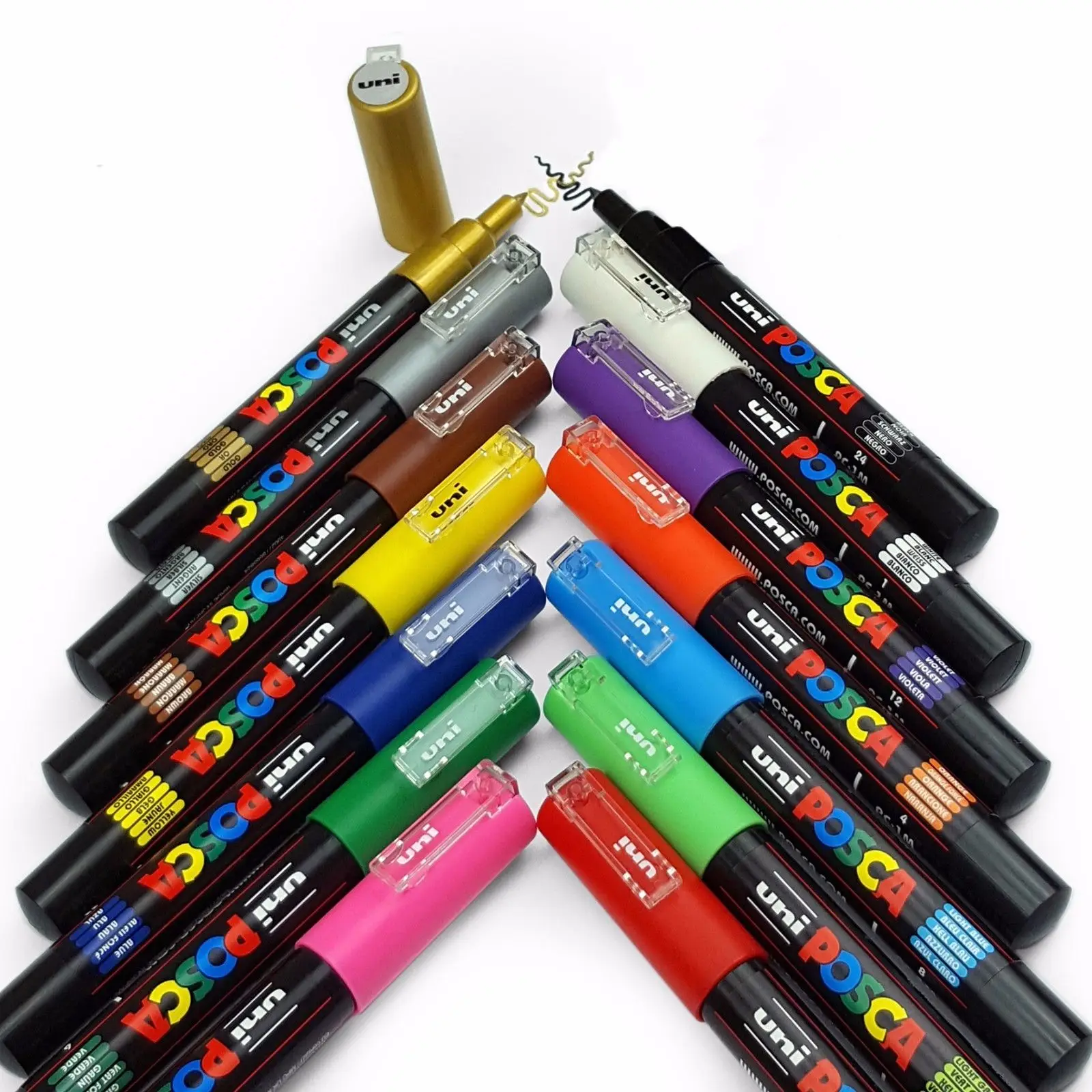 Uni Posca paint Marker художественные ручки PC 1M профессиональные 14 ручек набор Экстра