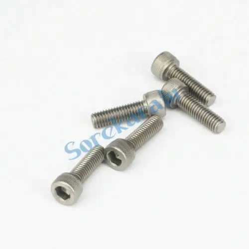 

LOT 10 M6 x 20mm TA2 GR2 Titanium Hex Socket Head Cap Screw Bolts Anti Acid Corrosion DIN 912