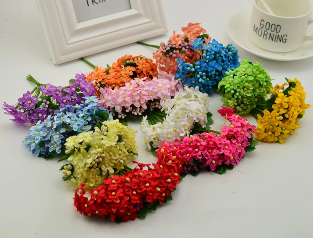 36 шт. Шелковый цветок сливы|silk flowers|artificial flowersflowers for |