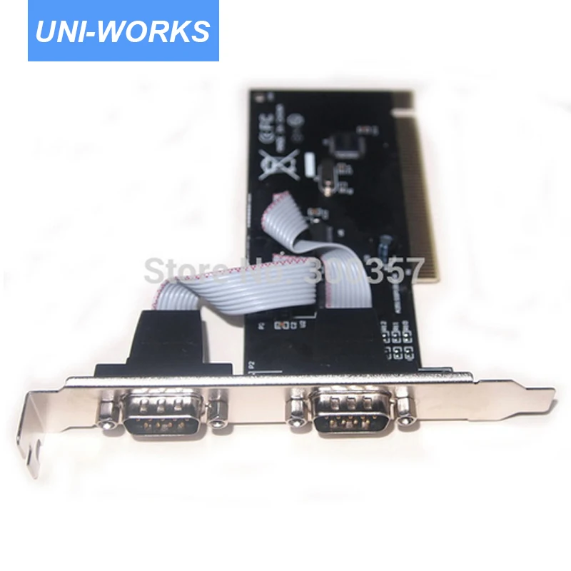 PCI com карта 2 портовый 9 контактный последовательный адаптер RS232|pci adapter|pci rs232 cardrs232