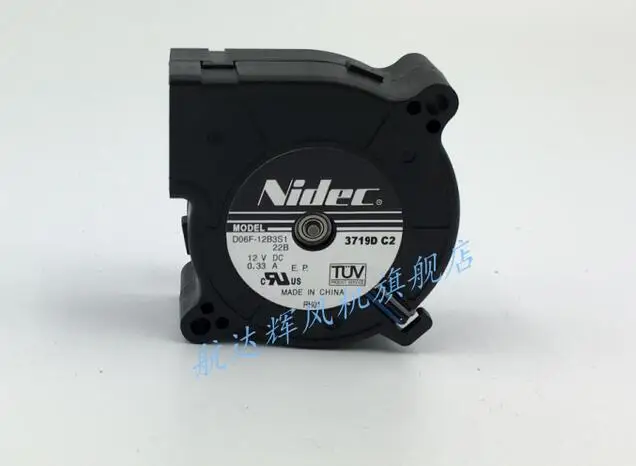 Оригинальный трехпроводной вентилятор NIDEC D06F-12B3S1 6025 0 33a 60*60*25 мм 12 В | Компьютеры и