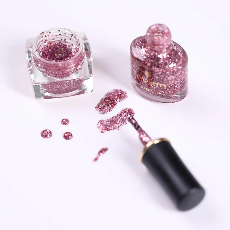 Лак для ногтей BORN PRETTY серия розово золотого цвета блестящий розовый лак дизайна 6