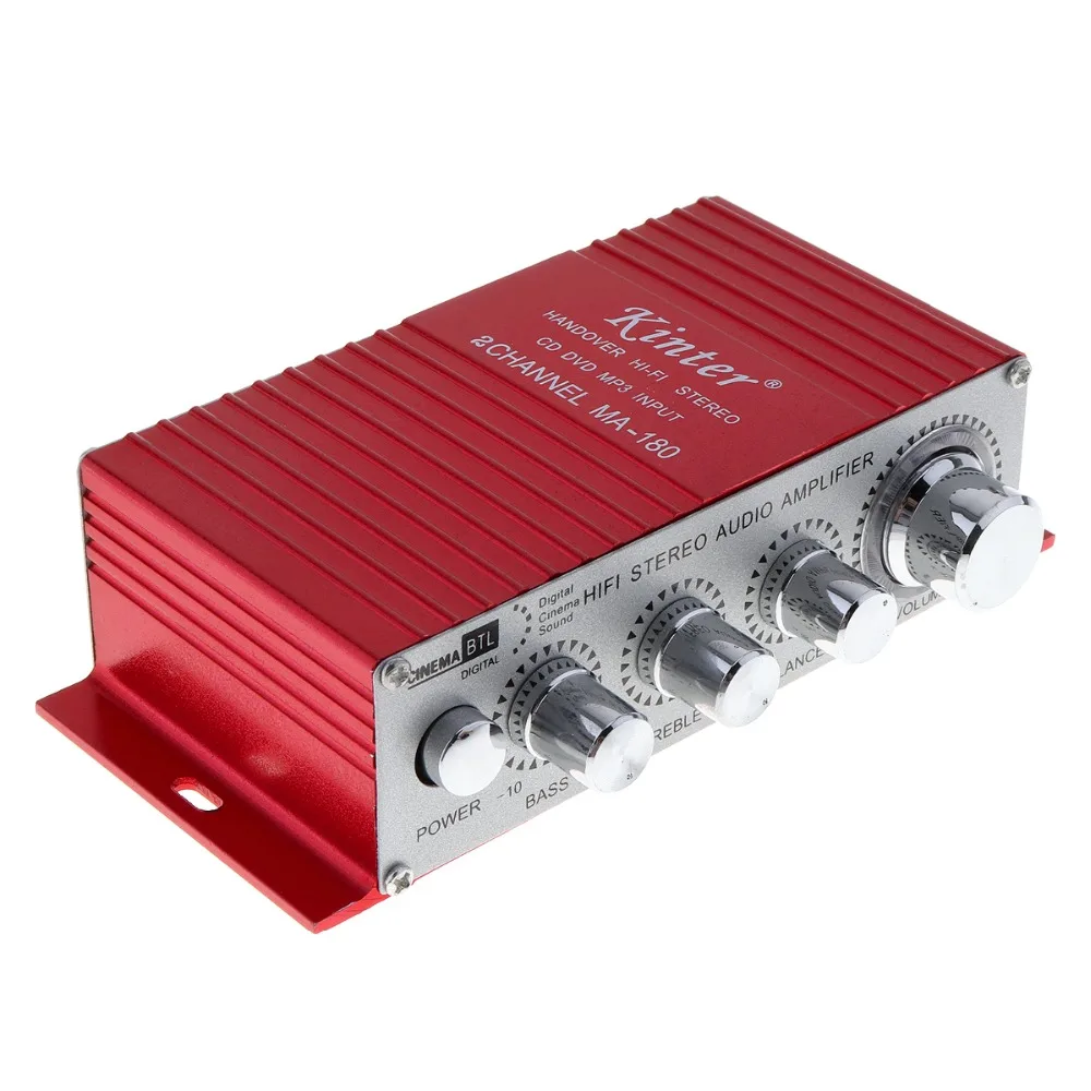 Автомобильный усилитель мощности MA 180 Hi Fi Mini USB 12 В 2 канала режим стереозвука