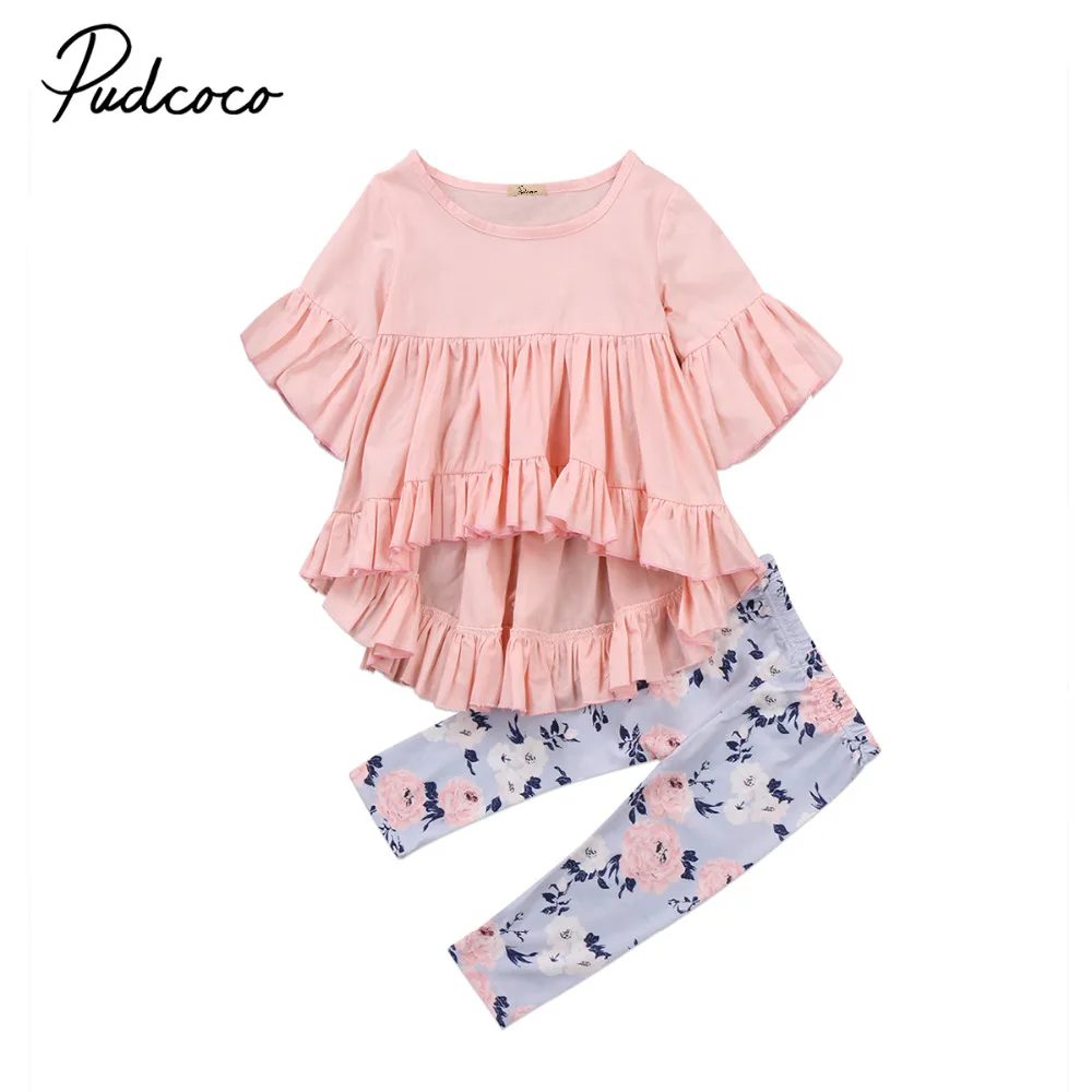 Детский комплект с оборками на осень и весну одежда для детей 0 3 лет детская