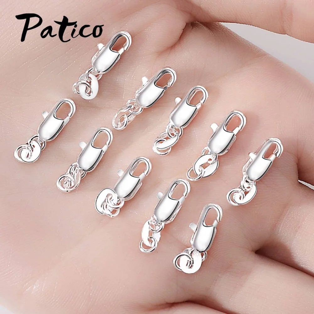 Оптовая продажа 10 шт./лот золотые крючки из стерлингового серебра 925 пробы