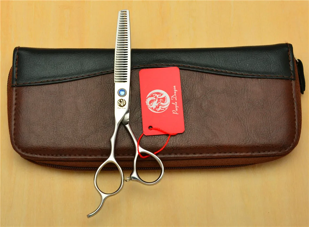 Парикмахерские ножницы Z8001 6 дюймов с фиолетовым драконом 440C | Красота и здоровье