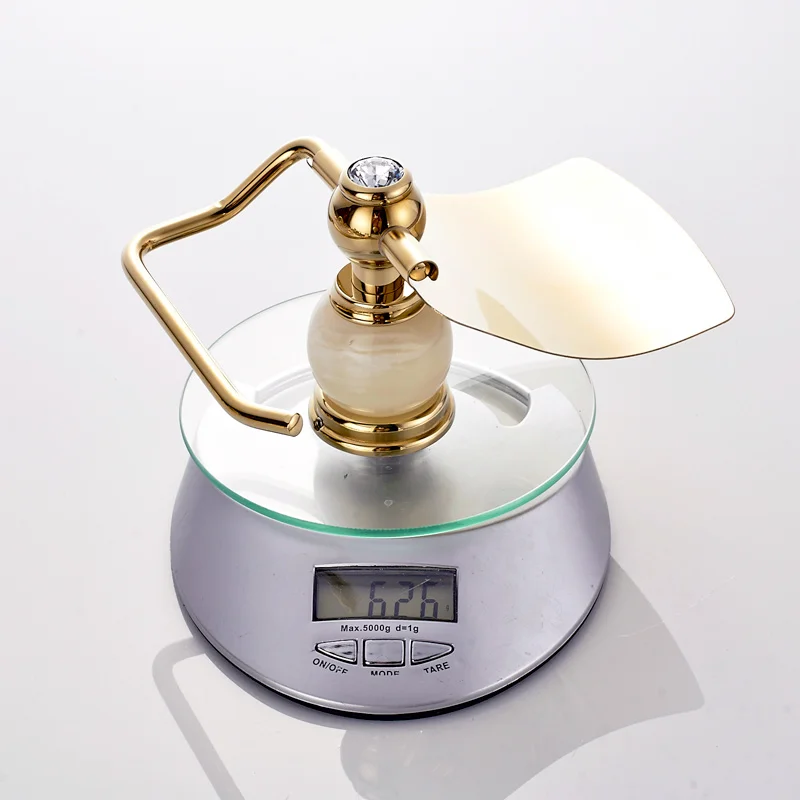 

Copper Gold Paper Towel Rack Toilet Paper Holder Jade Marble Toilet Paper Carton Box Bathroom accessories 7051