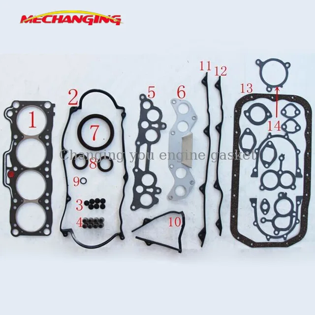 

FE F8 FOR MAZDA 626 CAPELLA B2000 E1800 E2000 Engine Parts Complete Engine Gasket full set engine gasket 8AG1-10-271A 50075400