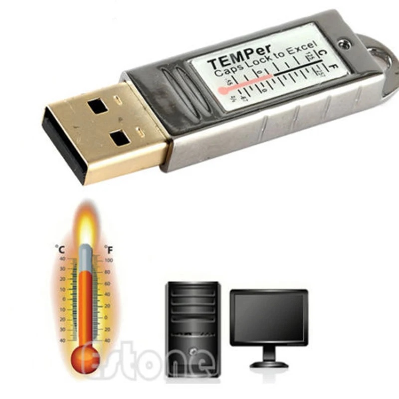 USB термометр Сенсор Температура регистратор данных тестер для портативных ПК