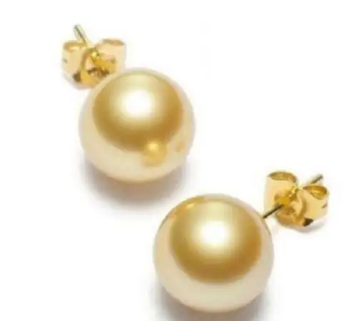 Женские серьги гвоздики с жемчугом 10 11 мм|earring stars|pearl earrings weddingearings |