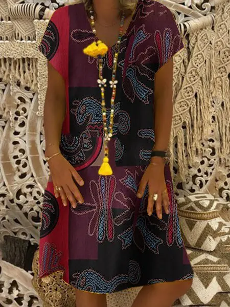 Новинка 2019 женское летнее платье повседневные свободные мини-платья с круглым