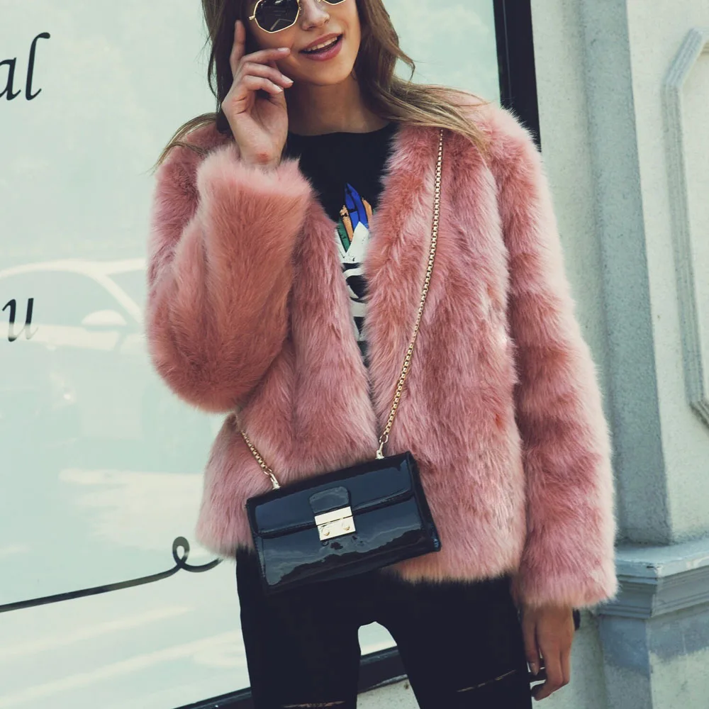 Новое поступление зимние куртки из искусственного лисьего меха женские толстые