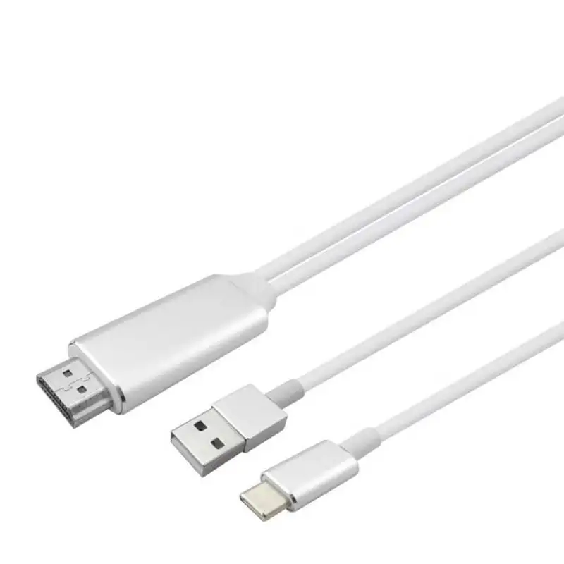 USB-C Type C to HDMI Cable with Charging Port MHL Adapter Cable Support 4K for Samsung Galaxy S8 S9 Note9 MacBook Pro /