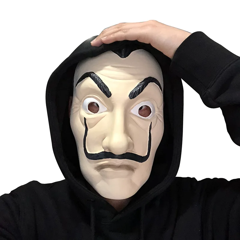 La Casa De Papel маска из латекса для костюмированной вечеринки Хэллоуина Реалистичные