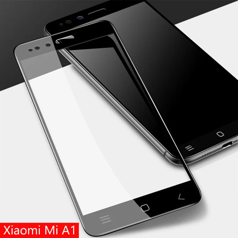 Закаленное стекло 9H для Xiaomi Mi A2 Lite чехол с полным покрытием Защитное A 1 2 A1 2A 1A