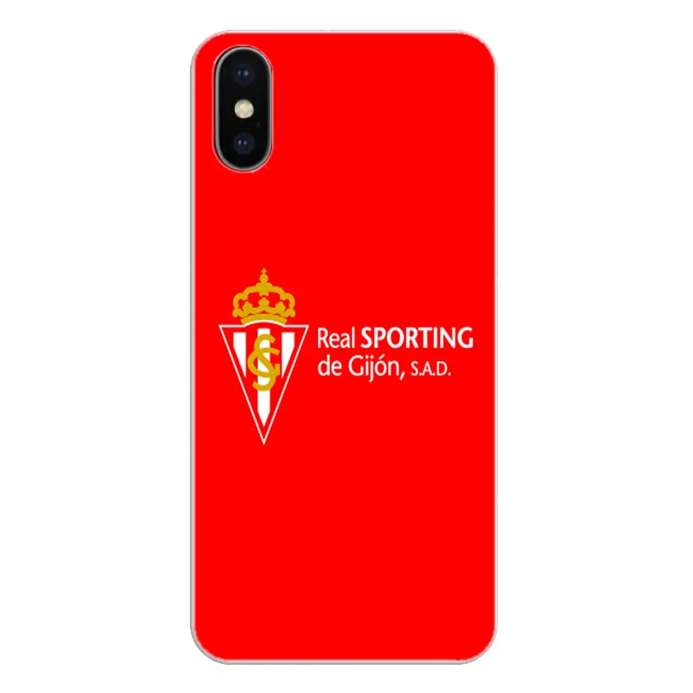 sporting gijon logo Anciana Fans Club Silicone Phone Cases Cover For Samsung Galaxy Note 8 9 S9 S10 A8 A9 Star Lite Plus A6S A9S |