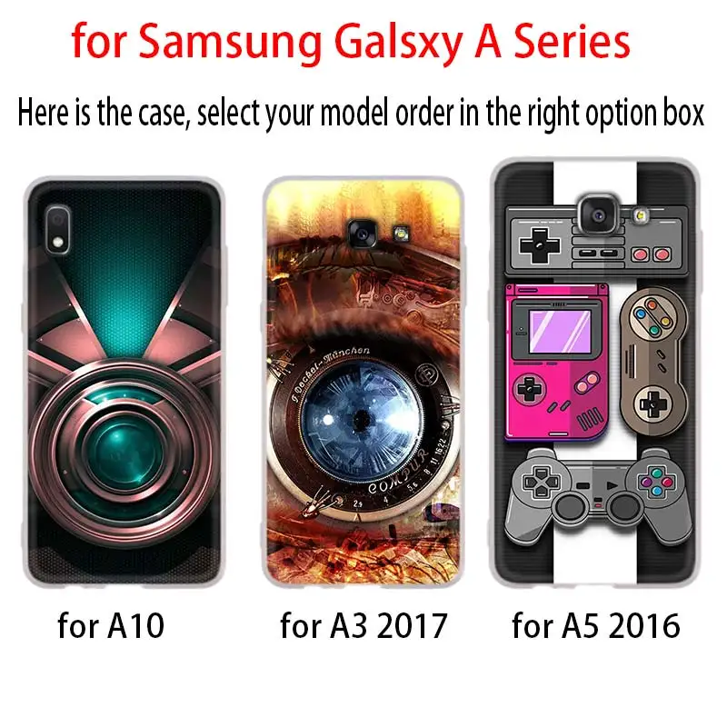 3D винтажная пленка камера Чехол Gameboy для Samsung Galaxy A8 A6 Plus A9 A5 A3 A7 2018 2017 2016 A50 A30 A40 A70 A10 A2