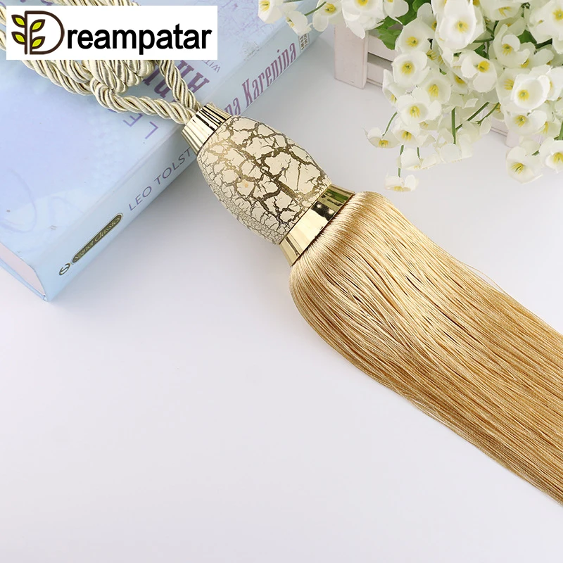 Dreampatar роскошный трещина Висящий Шар кисточкой занавес ремень белый модный