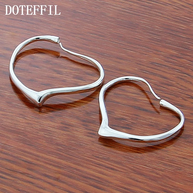 Женские серьги кольца из серебра 925 пробы 29x37 мм|earrings for|earrings free shipping925 silver hoop earrings |