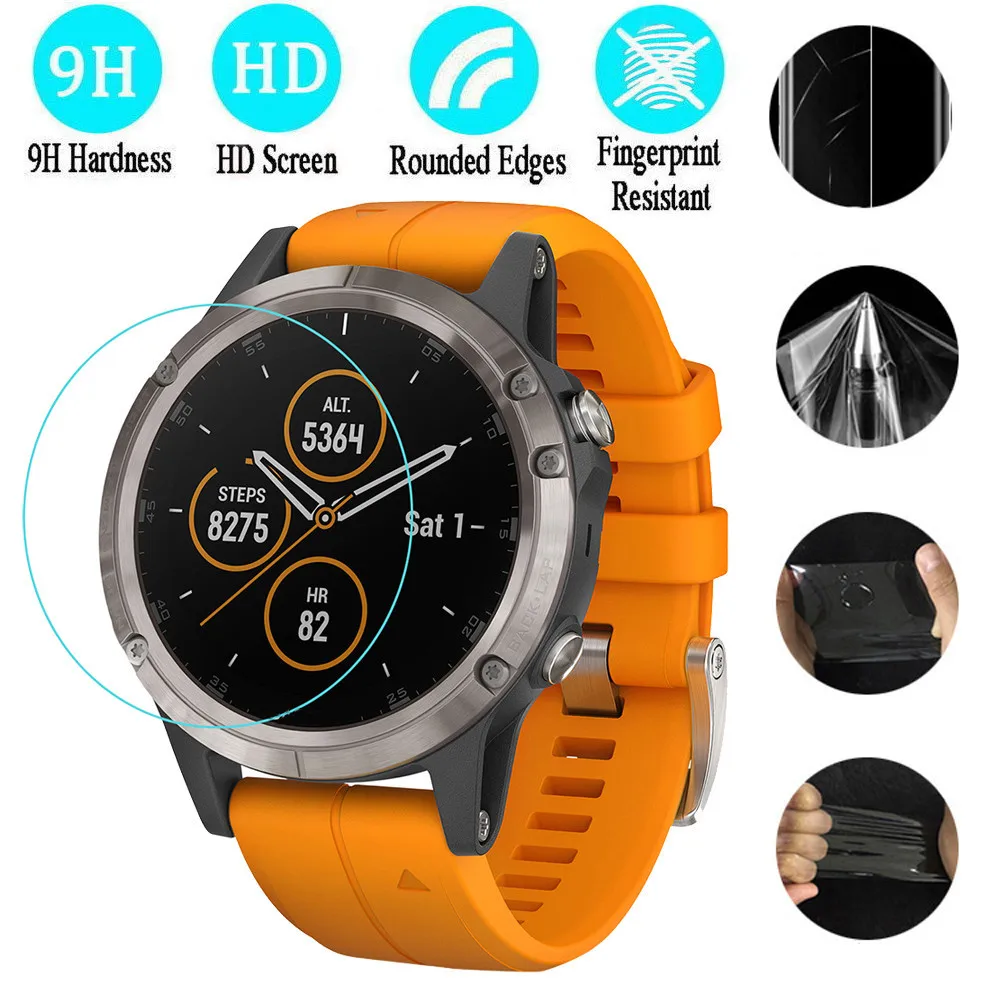 3 шт. прозрачная защитная пленка для Fenix 5 Plus Смарт часы с маслостойким покрытием