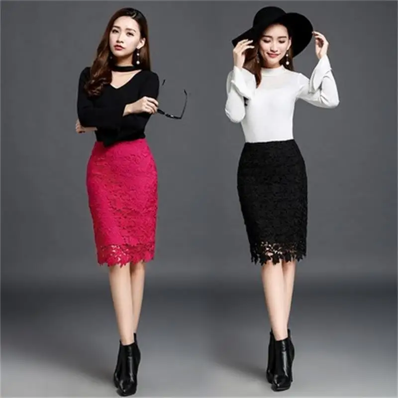 Женская облегающая кружевная юбка с высокой талией весна лето 2019|lace skirt|skirt femalespring