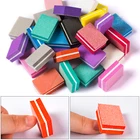Цветной розовый полировщик для ногтей, 50 шт.компл., для УФ-геля, белый полировальный блок для ногтей, для маникюра, педикюра, шлифовки ногтей