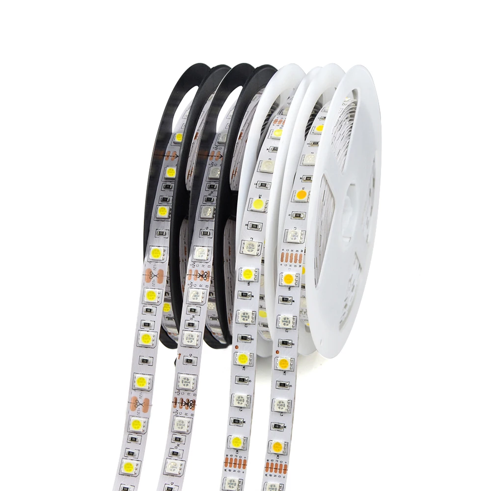 5M Водонепроницаемый 5050 SMD Светодиодные ленты светильник 12V светодиодный Диодная лента RGB, RGBW, RGBWW Кухня Гостиная светильник ing ленты украшение лампы