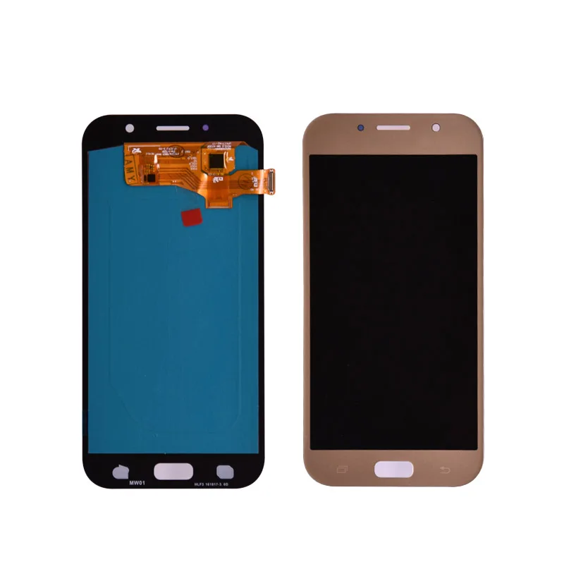 A720 Amoled lcd для Samsung Galaxy A7 2017 A720F дисплей кодирующий преобразователь сенсорного