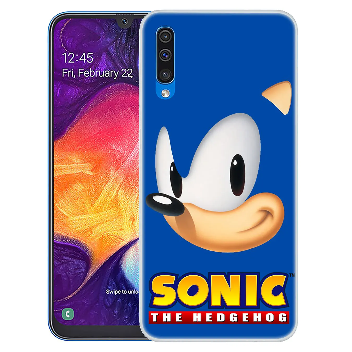 Жесткий чехол серии Соник Ежик для Samsung Galaxy A10 A20 A30 A40 A50 A60 A70 M40 M30 M20 M10