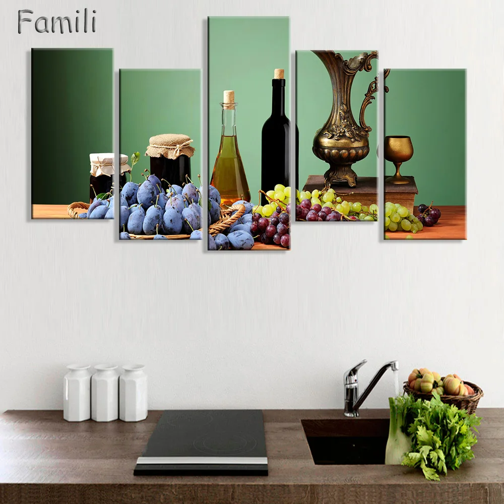5 шт. Настенная картина клубника и овсянка|art pictures|picture for kitchenkitchen pictures |