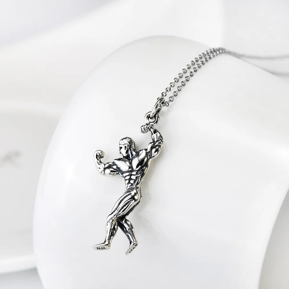 Серебряные ретро украшения кулакового спорта стиль подвески модные непризнанные производителями продажа быстрая.