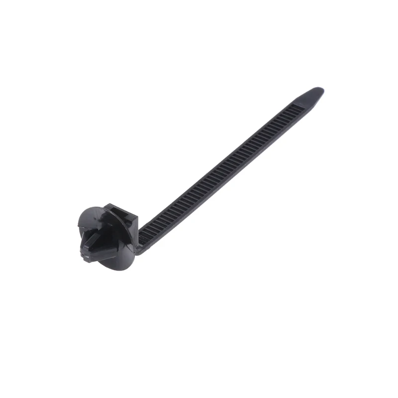 

50 Pcs Nylon Black Car Cable Strap Push Mount Wire Tie Retainer Clip Clamp