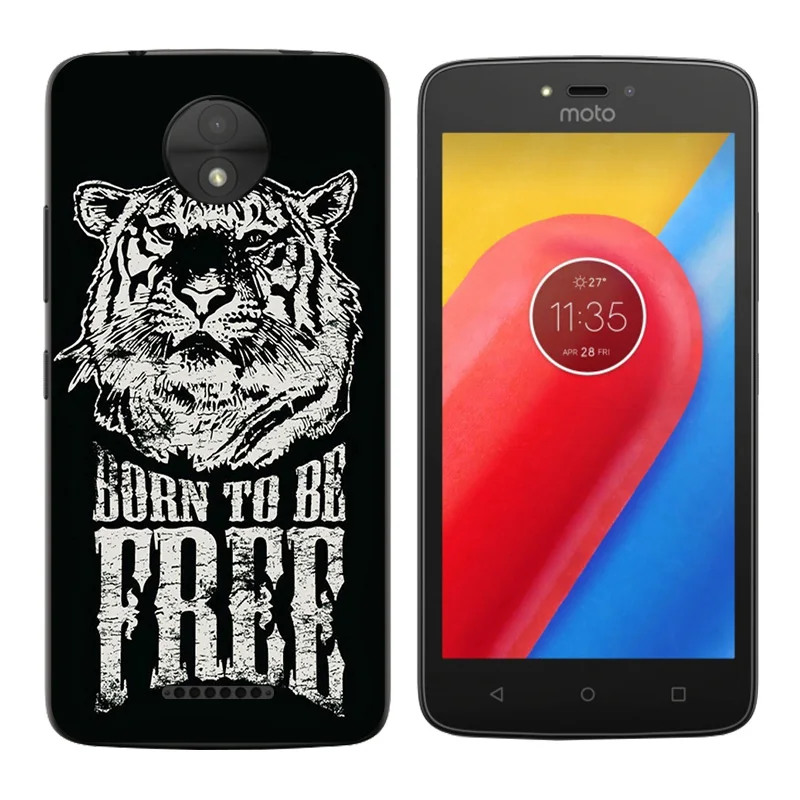 Силиконовый чехол для Motorola Moto C 2017 с принтом волны мягкий ТПУ телефона XT1750 XT1754 5 0 |