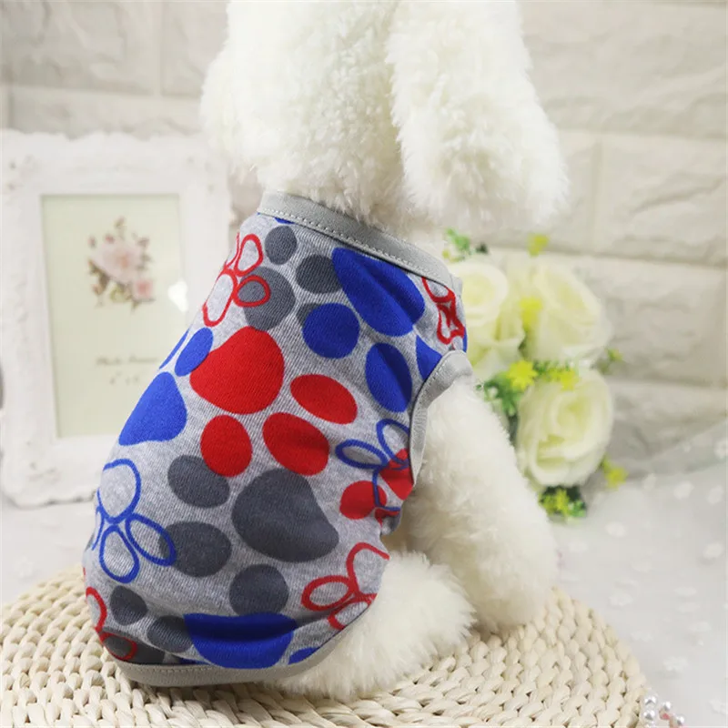 Новая мультяшная Красочная Одежда для домашних животных маленькая собака Кот