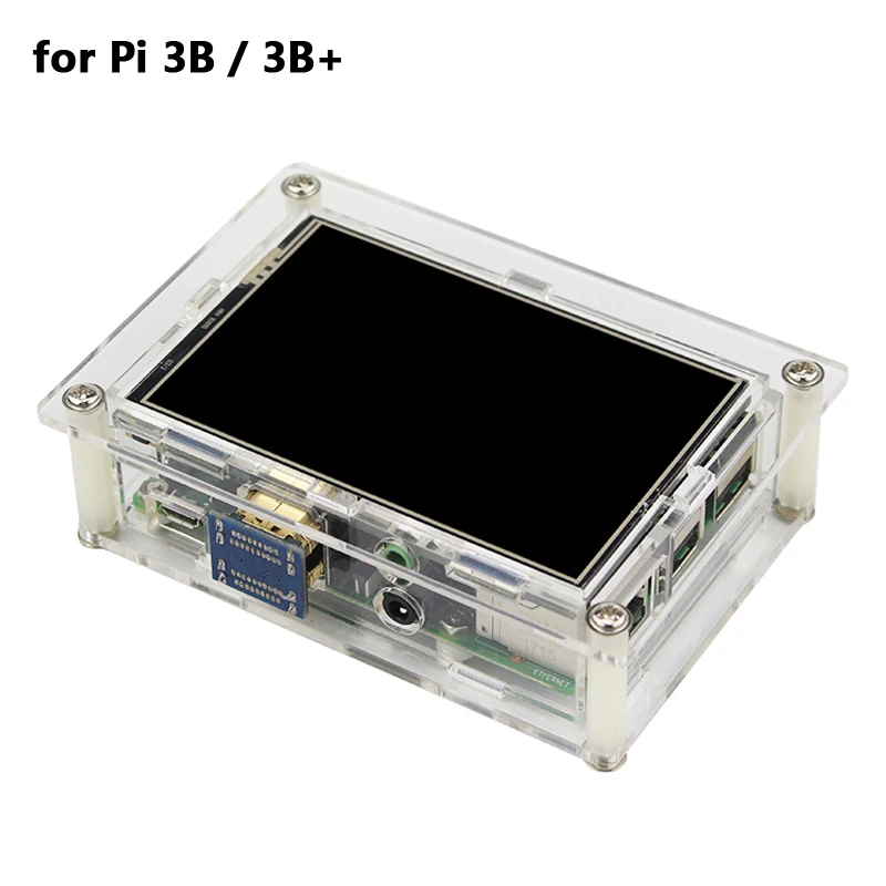 3 5 дюймовый Raspberry Pi 4 дисплей сенсорный экран 480*320 LCD + чехол для Model B 3B Plus |