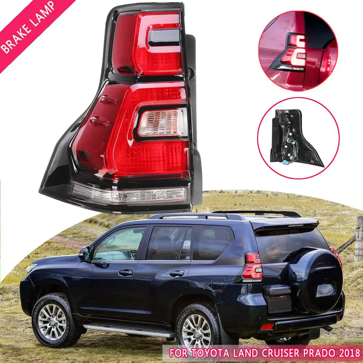 Стиль задний левый/правый задний фонарь для Toyota Land Cruiser Prado 150 Seires задние фары, аксессуары для автомобиля полный светодиодный задний фонарь