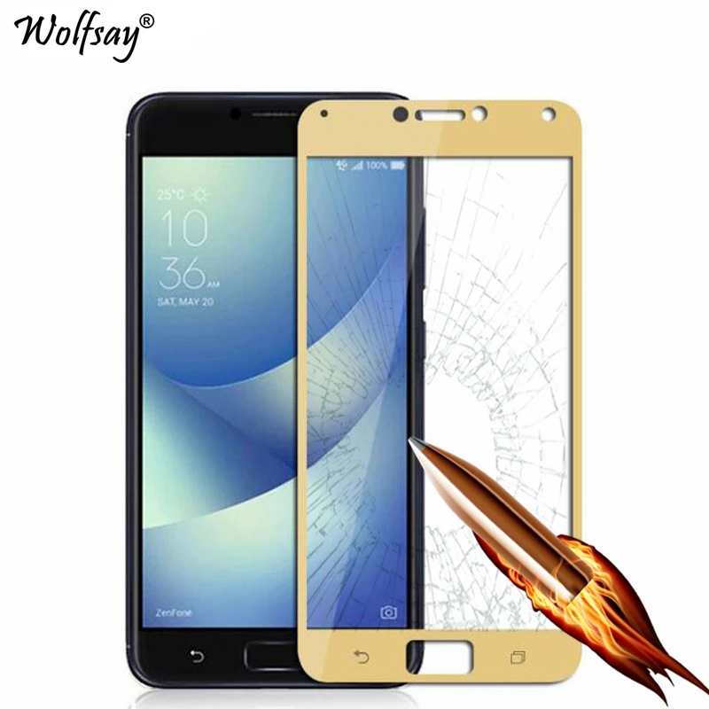 Защитное стекло Wolfsay закаленное для Asus Zenfone 4 Max ZC554KL 2 шт.|Защитные стёкла и плёнки