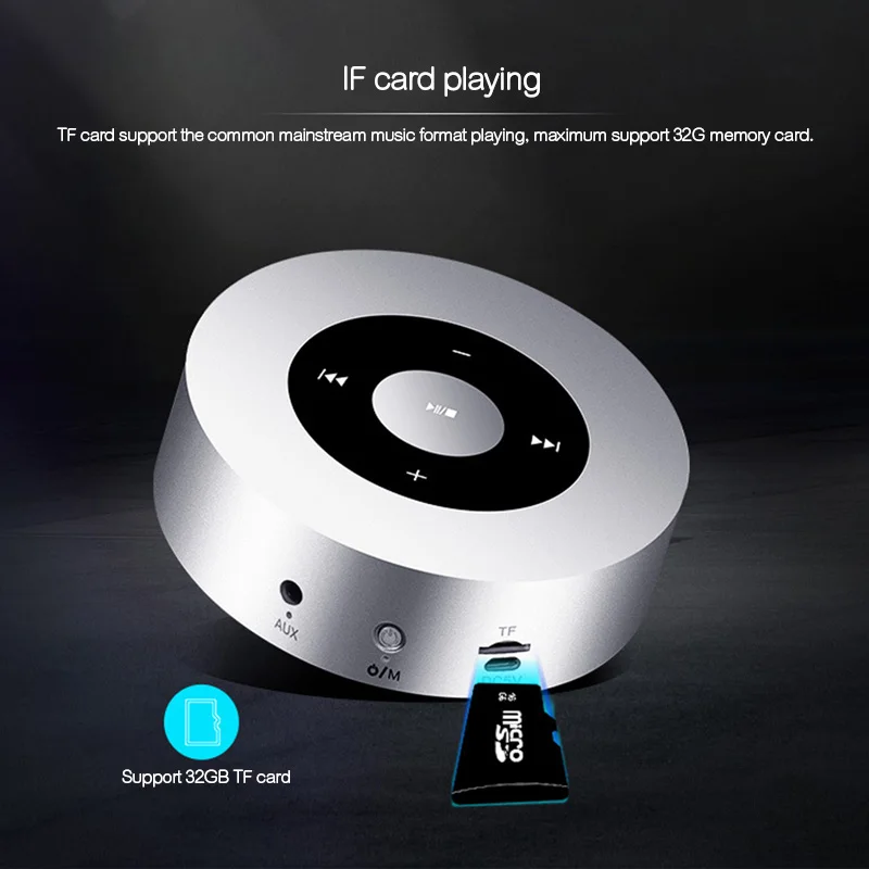 Bluetooth колонки A8 с сенсорным экраном беспроводной музыкальный плеер портативный