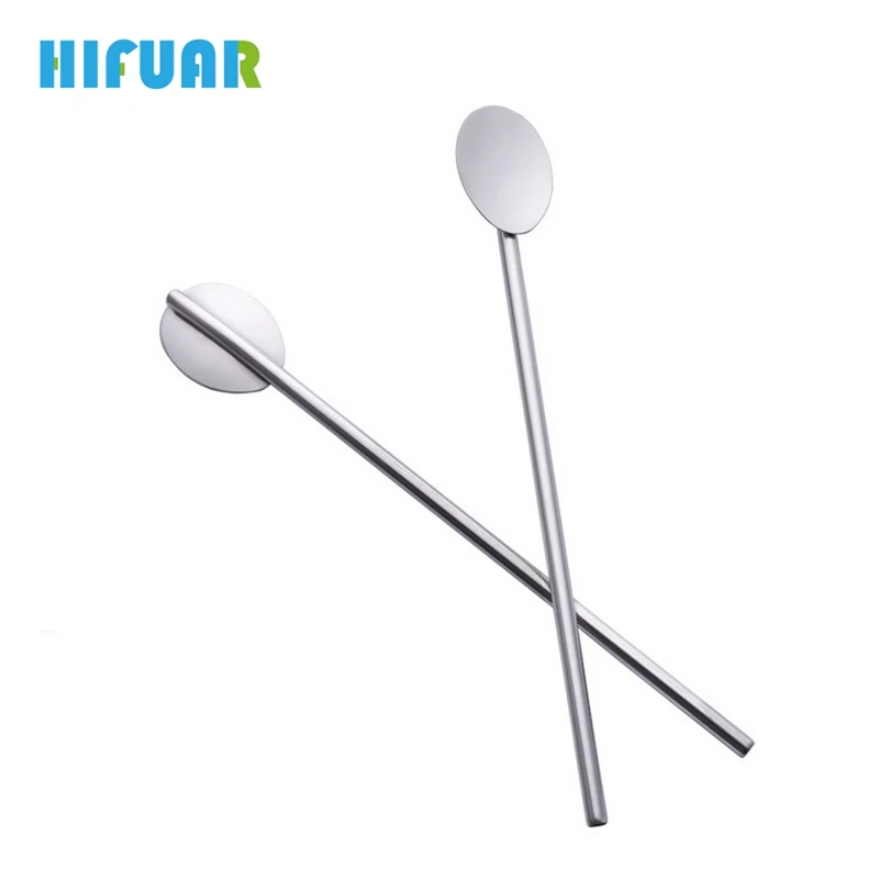 Hifuar 2 шт. нержавеющая сталь палочка для виски перемешивание коктейлей ложка