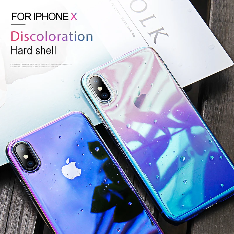 RZP Gloss Protective Case for iPhone X Back Cover Bumper On The For Apple 5 5S SE 6 6s 7 8 Plus 10 Bags Shell |