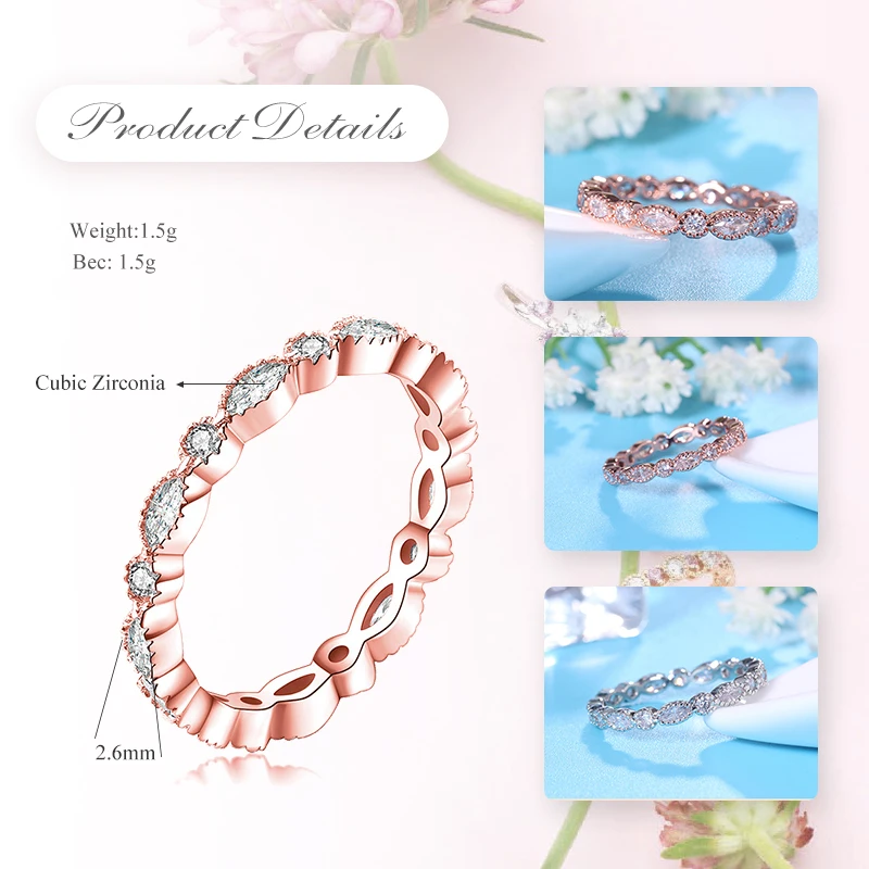 Кольца UMODE женские скрученные с фианитами прозрачные круглые Модные кольца